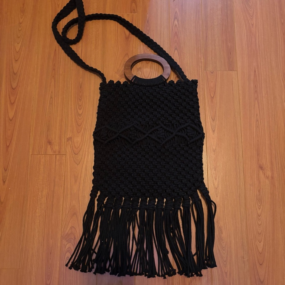 Danielle Nicole Macrame Crochet Bag - image 1